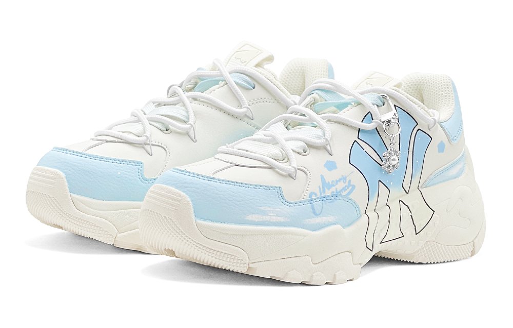 MLB Big Ball Chunky Slip Resistant Low Top Chunky Sneakers Unisex Sky Blue