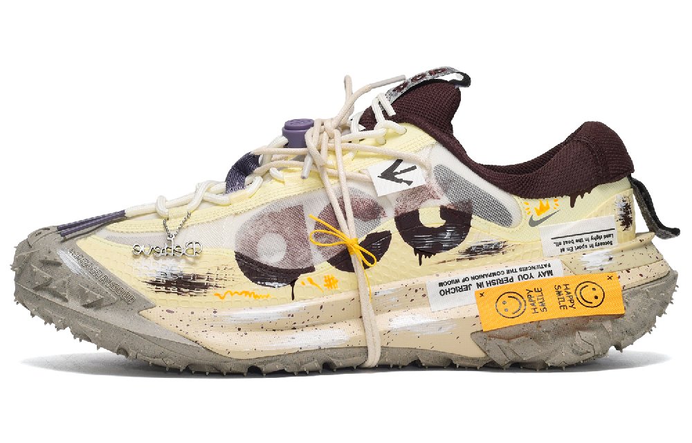 Nike ACG Mountain Fly CUS ID Deconstructed Style Low-Top Outdoor Shoes Unisex Yellow Brown