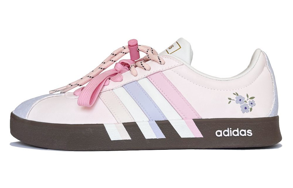 Adidas Neo VL Court 2.0 Low Top Skateboard Shoes Unisex Pink White
