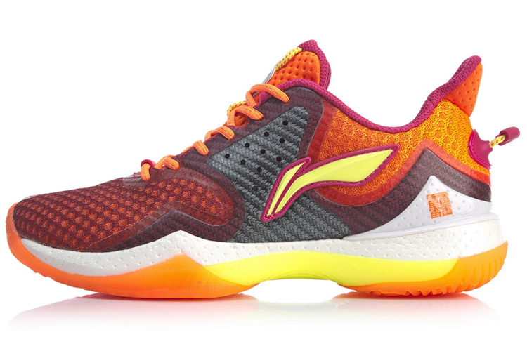LINING Badminton Shoes Women's Low top Orange Red