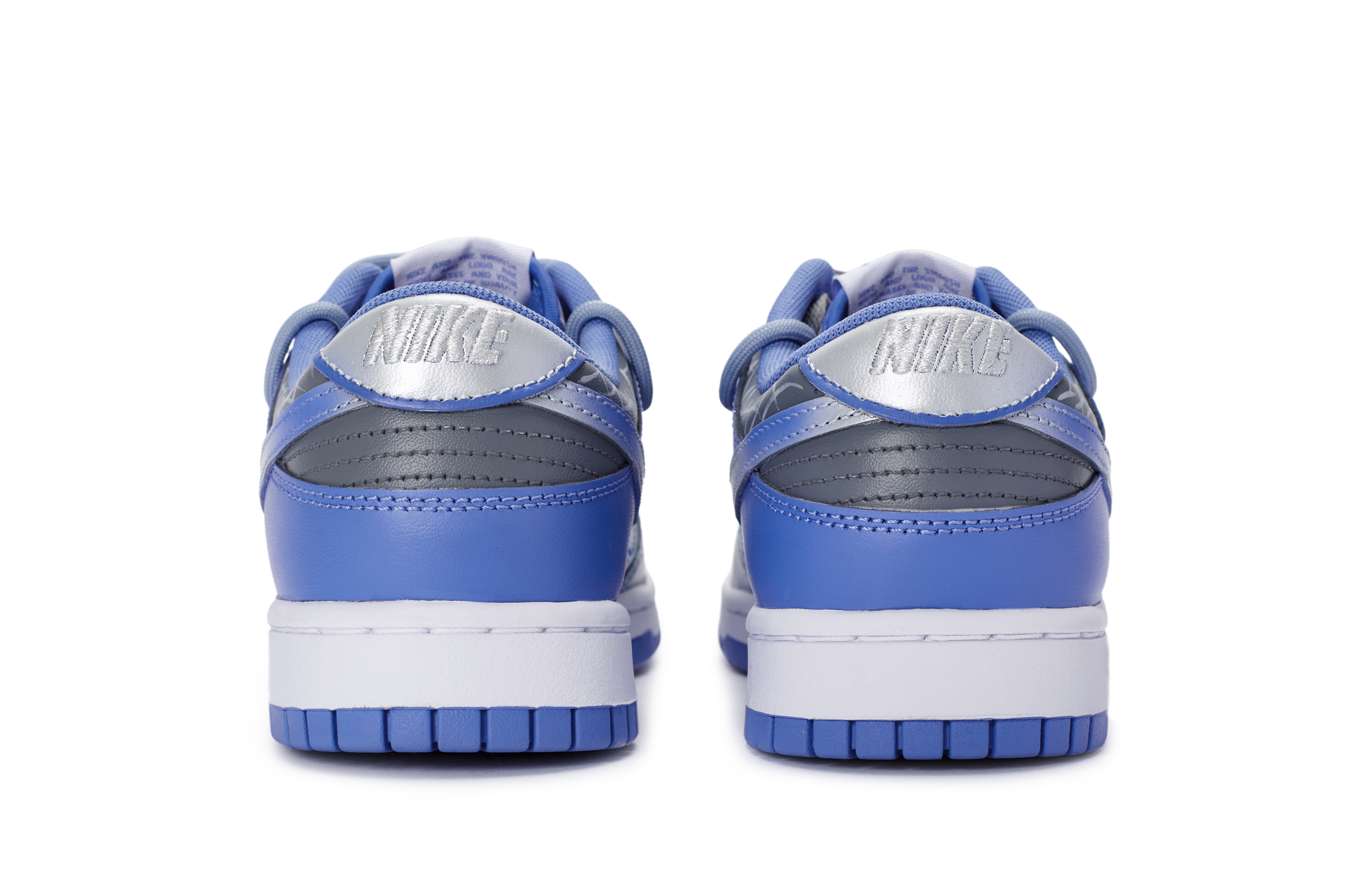 Nike Dunk 811 Manufacture Blue Fantasy Slip-Resistant Cushioning Low-Top Skateboard Shoes Men's Blue-gray Silver