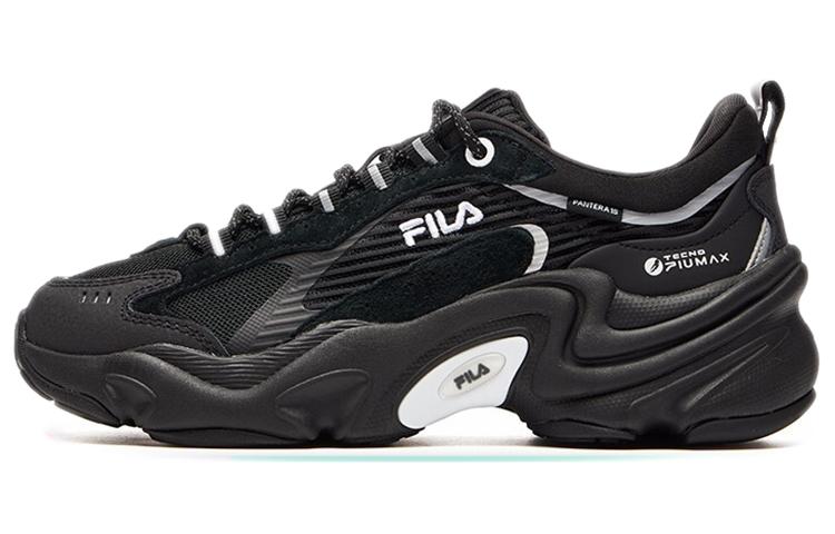FILA Damping Wearable Platform Clunky Shoes Black Women's