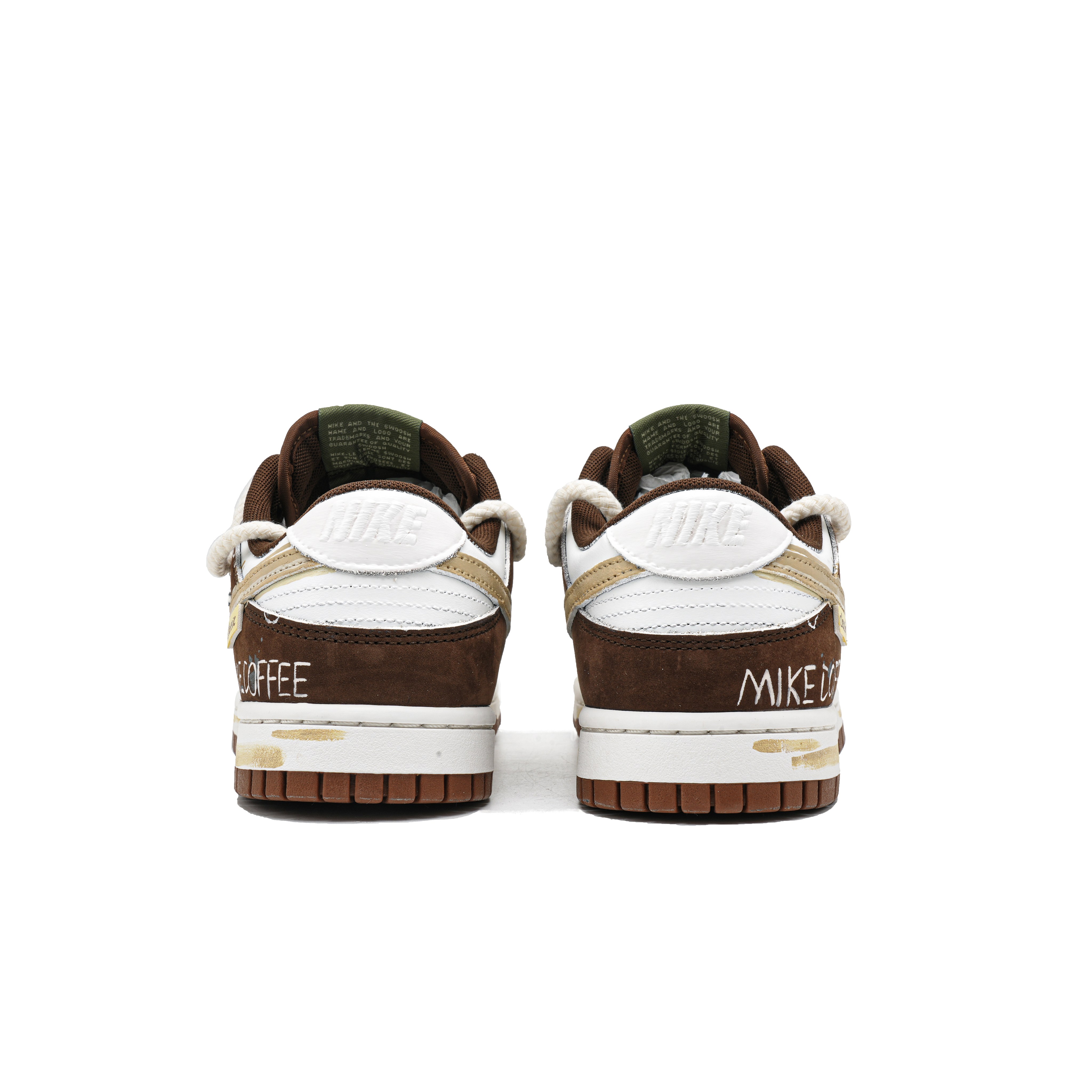 Nike Dunk Kitten Café Anti Slip Wear Resistant Low Top Skateboard Shoes Unisex White Brown купить в интернет-магазине Yoocart с быстрой доставкой по России.