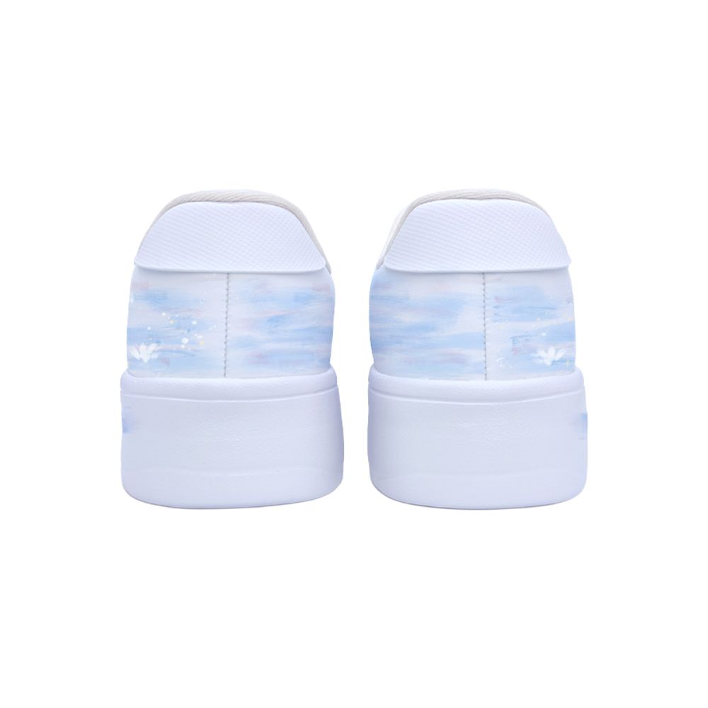 LiNing Pontoon Boats Wear resistant And Lightweight Low Top Skateboard Shoes Women's Blue White купить в интернет-магазине Yoocart с быстрой доставкой по России.