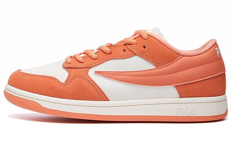 FILA FUSION T88 SKB Skateboard Shoes Women's Low-Top Milk White/Melon Orange