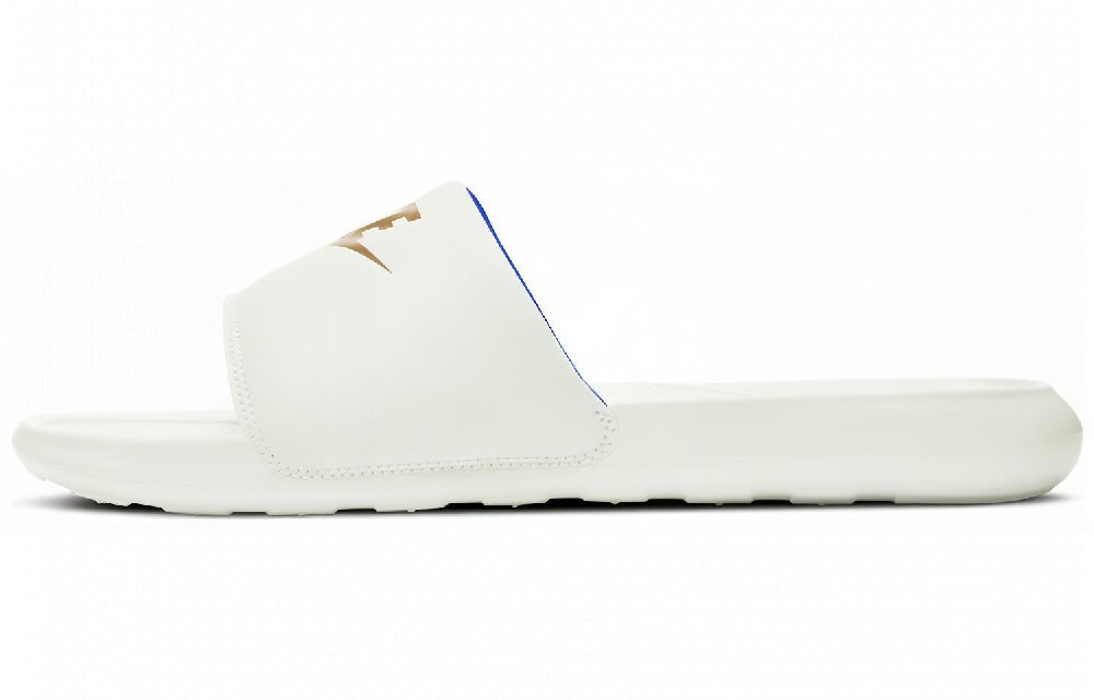 Nike Victori One Slide 'Summit White Metallic Gold'