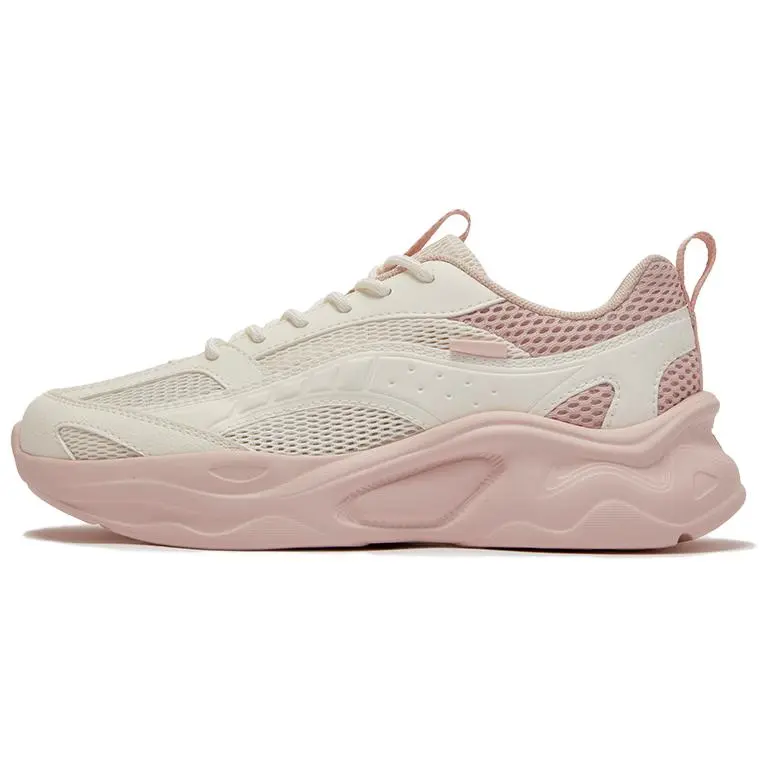 361° Breathable Lightweight Rebound Low top Casual Shoes Women's Feather White Fresh Pink