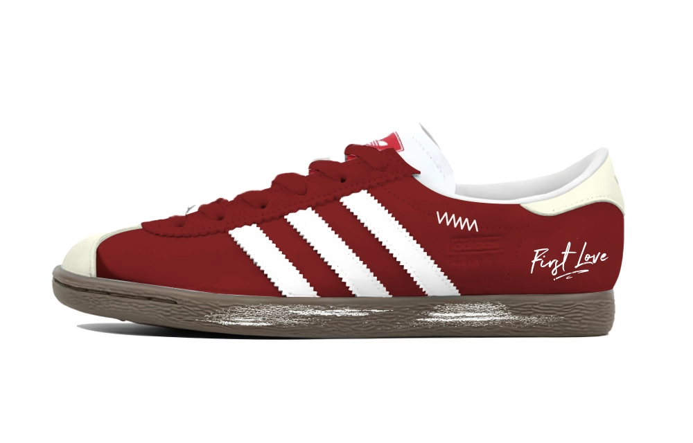 Adidas Originals Stadt Love Berry Low top German Army Trainers Unisex Red White