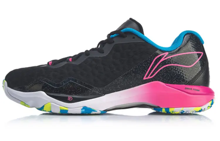 LINING Raid Badminton Shoes Unisex Low top Black