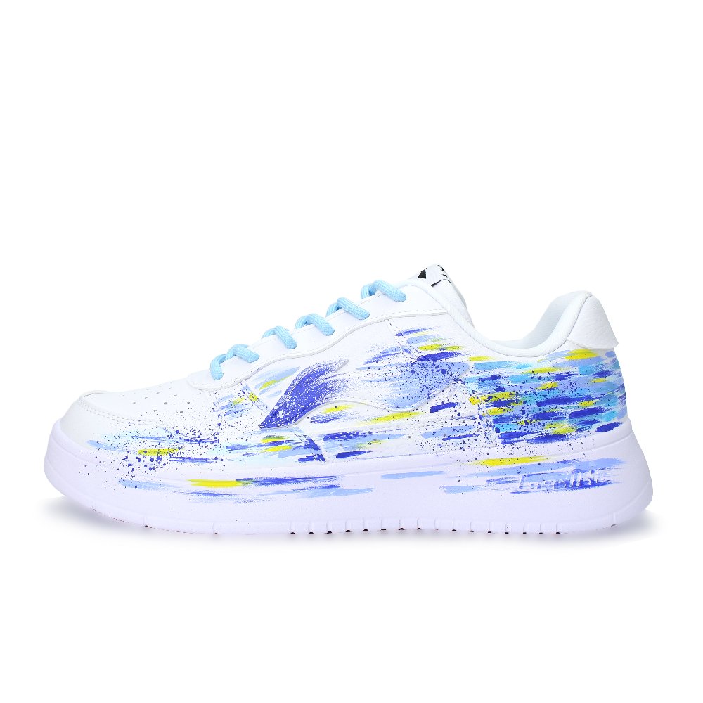 LINING Pontoon Boats Skateboard Shoes Unisex Low top White, Blue, Purple, Yellow