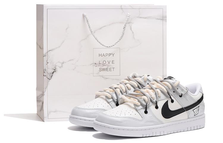 Nike Dunk Skateboard Shoes Men Low-Top Black Gray