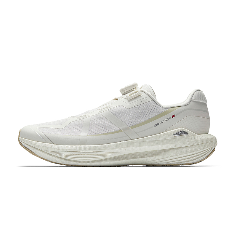 Anta Breeze PRO Anti Slip Wear Resistant Low Top Casual Racing Running Shoes Men's White