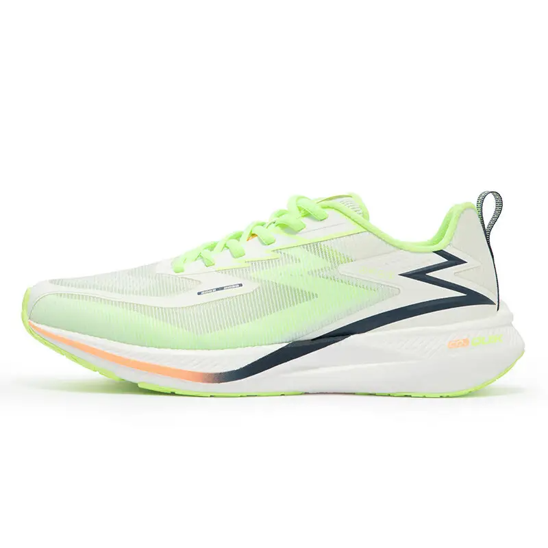 361° Wear-Resistant Breathable Cushioning Low-Top ET PU Foam Casual Running Shoes Men's White Green
