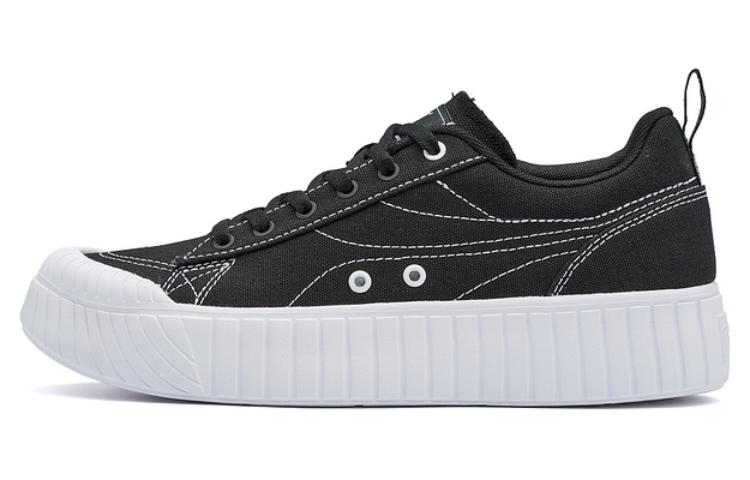 361° Slip-Resistant Lightweight Breathable Low-Top Skateboard Shoes Women's Obsidian Black