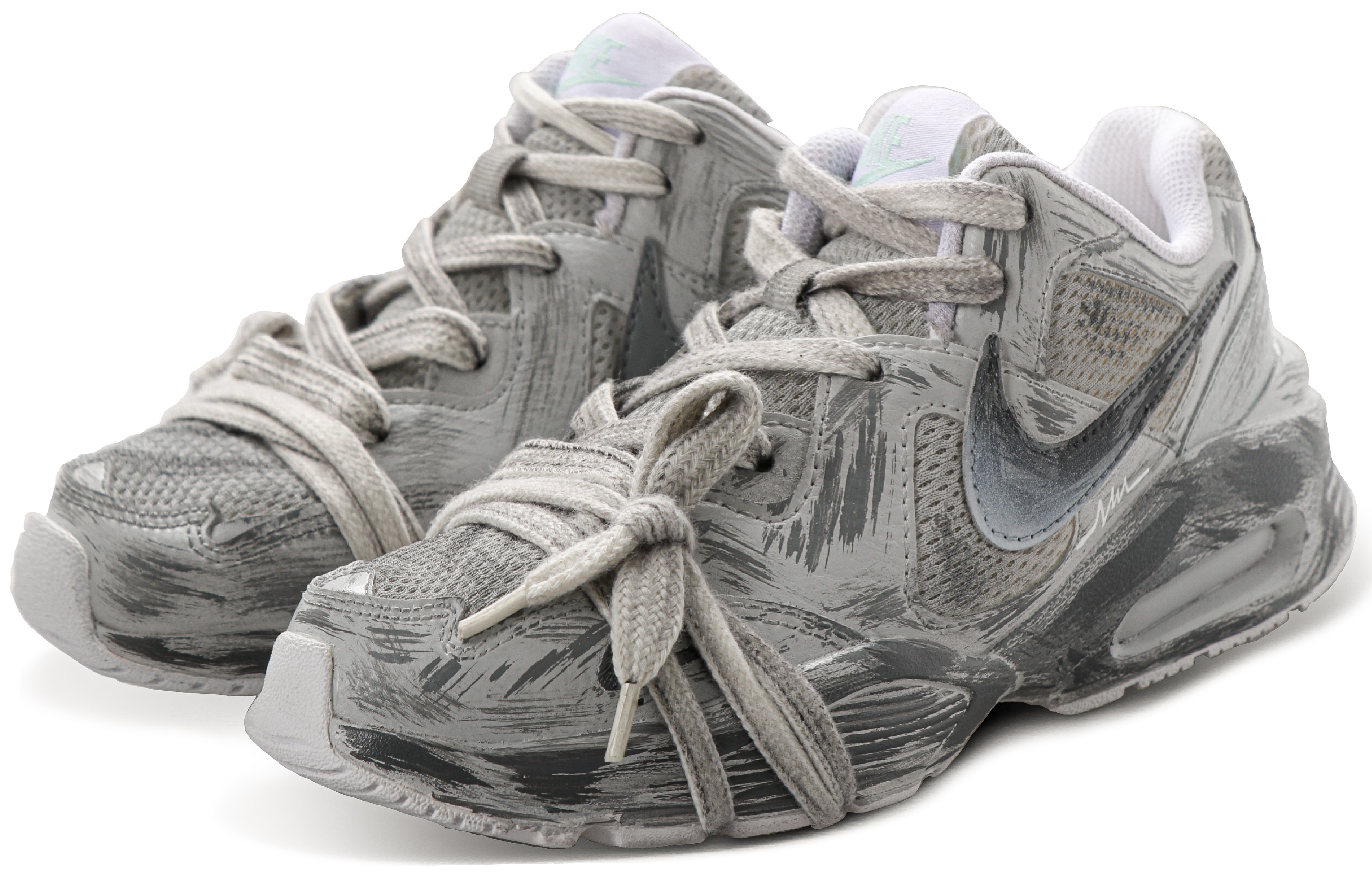 Nike Air Max Fusion Slip Resistant, Abrasion Resistant, Lightweight Low Top Running Shoes Women's Gray