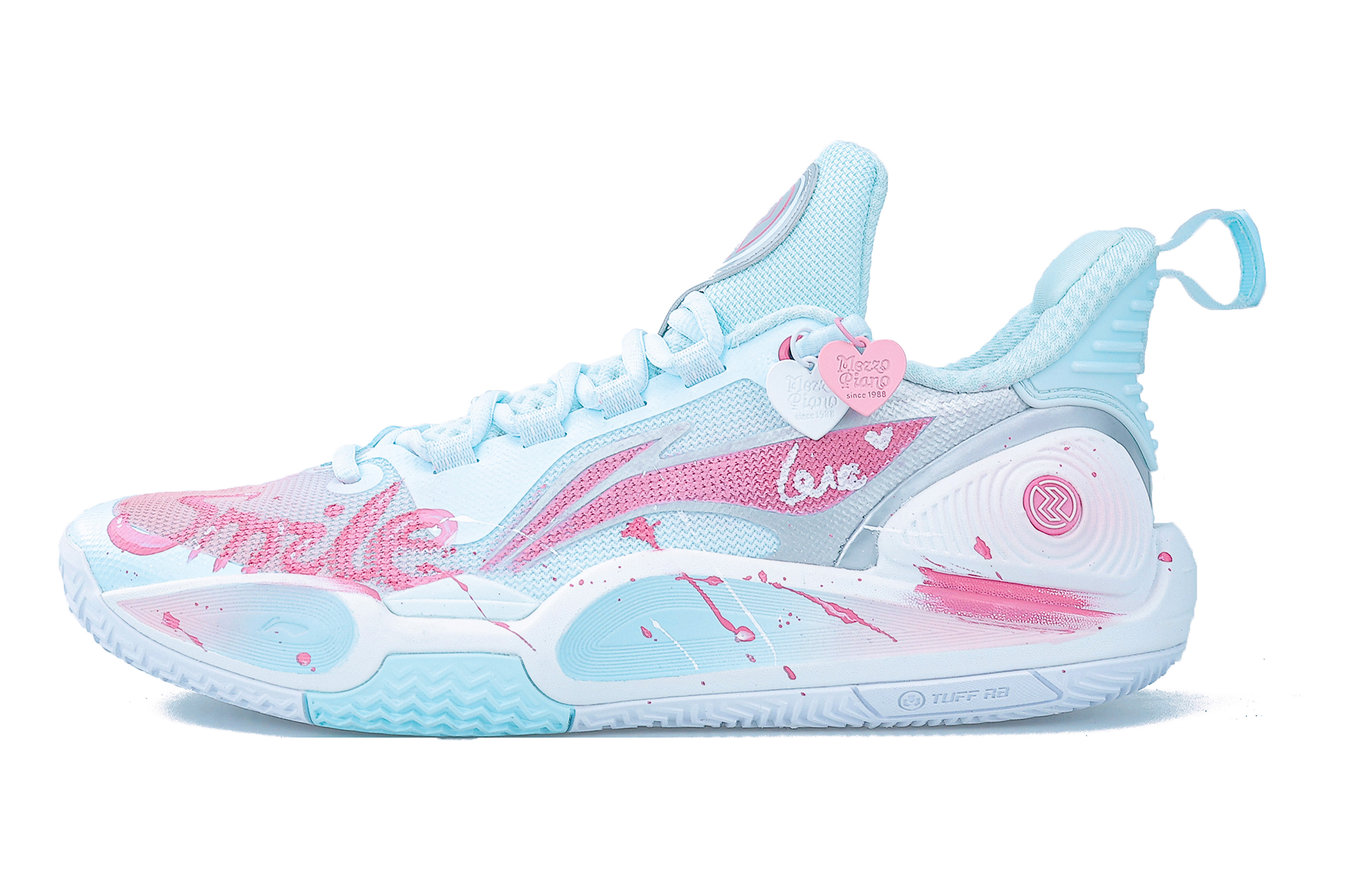 LiNing Speed 9 Cushioning, Wear Resistant Low top Basketball Shoes Men's Blue Pink
