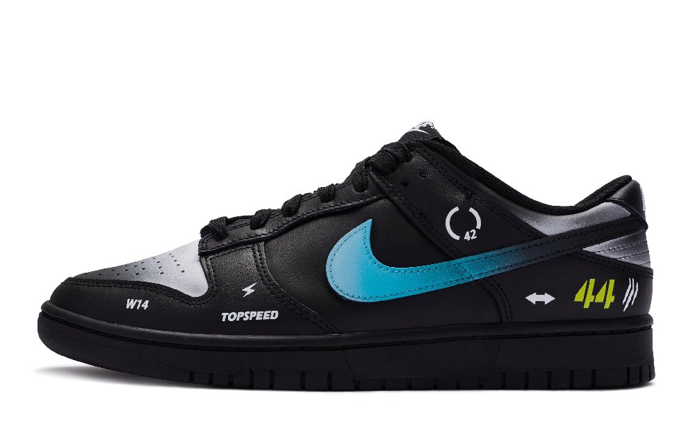 Nike Dunk Low 811 Manufacturing Low Top Skateboard Shoes GS Black White