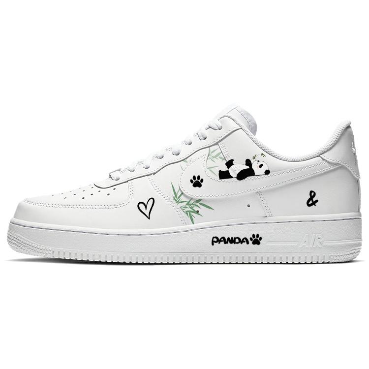 Nike Air Force 1 Skateboard Shoes Women's Low-Top Black/Gray/White