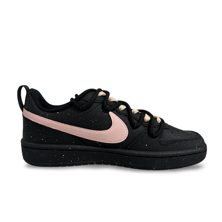 Nike Court Borough Coverage Slip Resistant, Abrasion Resistant, Breathable Low Top Skateboard Shoes GS Black Pink купить в интернет-магазине Yoocart с быстрой доставкой по России.