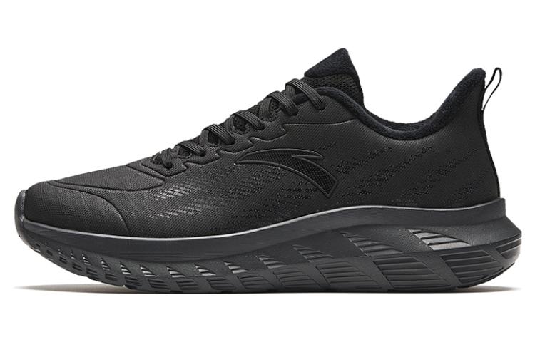 Anta Light Cloud Cushioned Wear-Resistant Lightweight Low-Top Running Shoes Men's Black