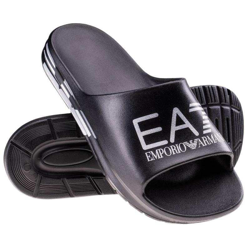 EMPORIO ARMANI Logo Printed Slippers купить в интернет-магазине Yoocart с быстрой доставкой по России.