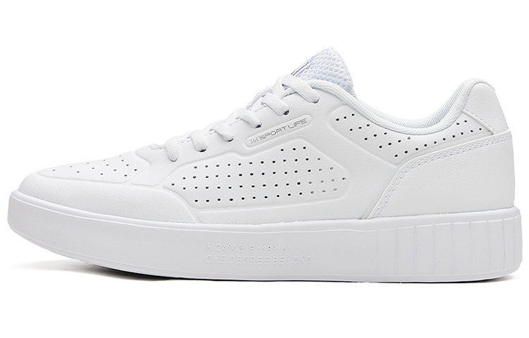 361° Skateboard Shoes Women's Low-Top Silver White