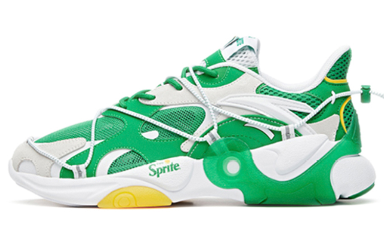 Sprite x Anta Split Cushioning Anti-Slip And Wear-Resistant Low-Top Sports Casual Shoes White Green
