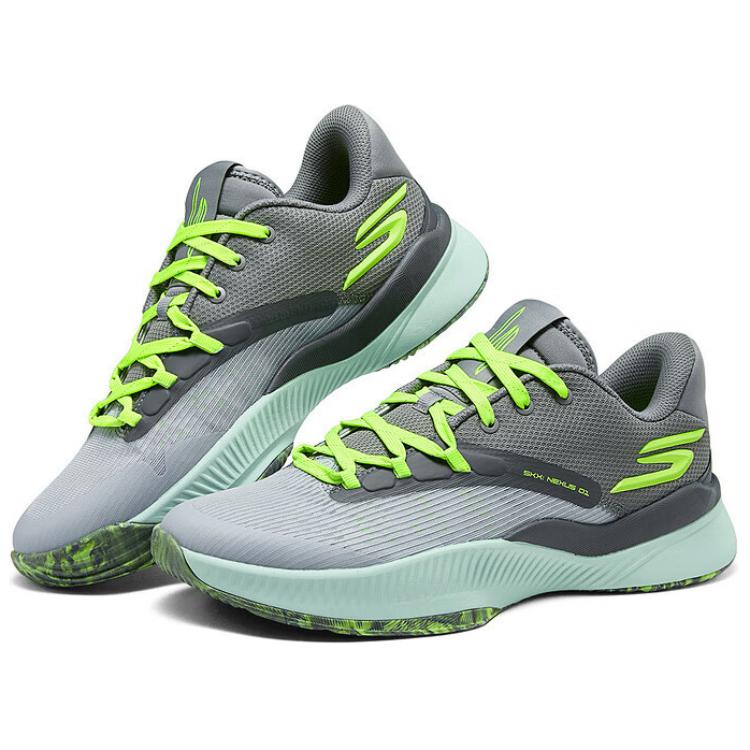 Skechers SKX Low Top Running Shoes Men's Gray Green купить в интернет-магазине Yoocart с быстрой доставкой по России.