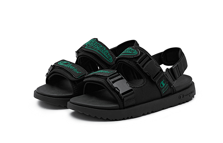 Champion Campus One Strap Sandals Men's Black