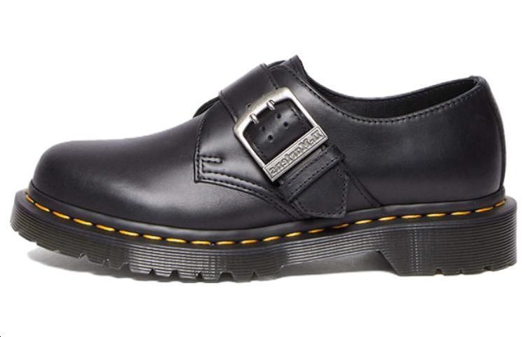 Dr. Martens 1461 Buckle Pull Up Leather Oxford Shoes 'Black' Women's