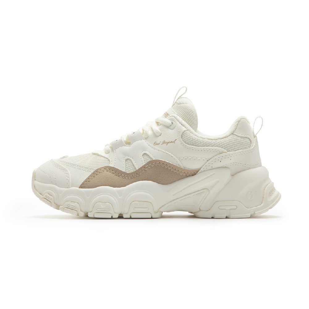 361° Running Shoes Women's Low-Top Feather White/Wheat Brown