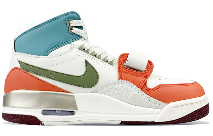 Jordan Legacy 312 High-Top Vintage Basketball Shoes Men's Orange White купить в интернет-магазине Yoocart с быстрой доставкой по России.