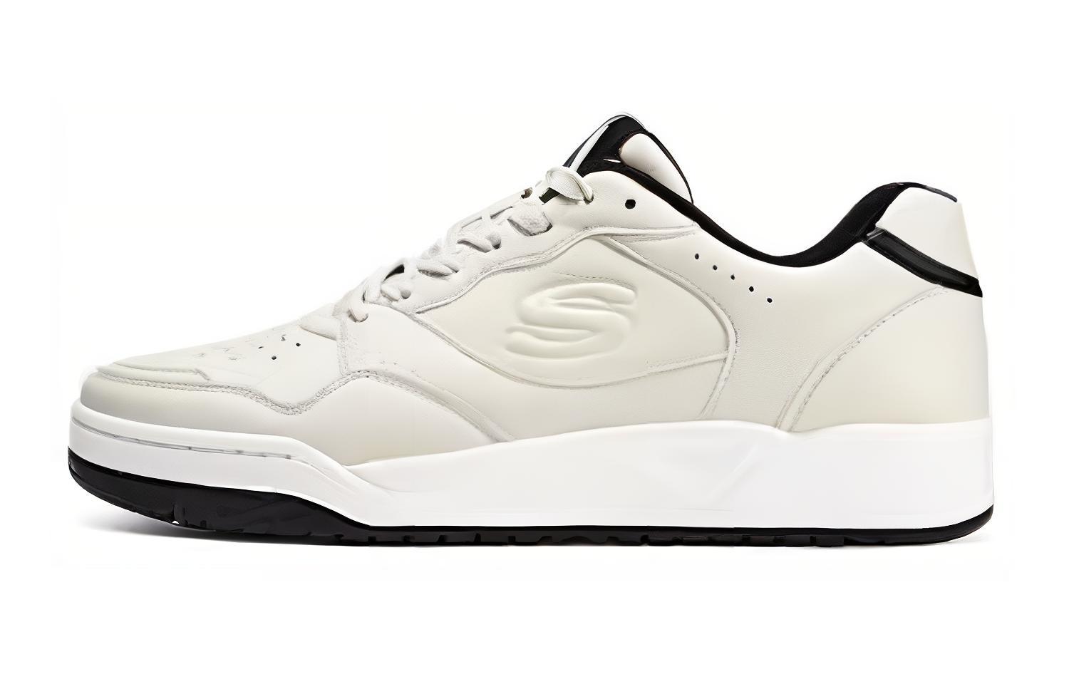 Skechers Street Cushioning, Wear Resistant Low Top Skateboard Shoes Men's Ivory