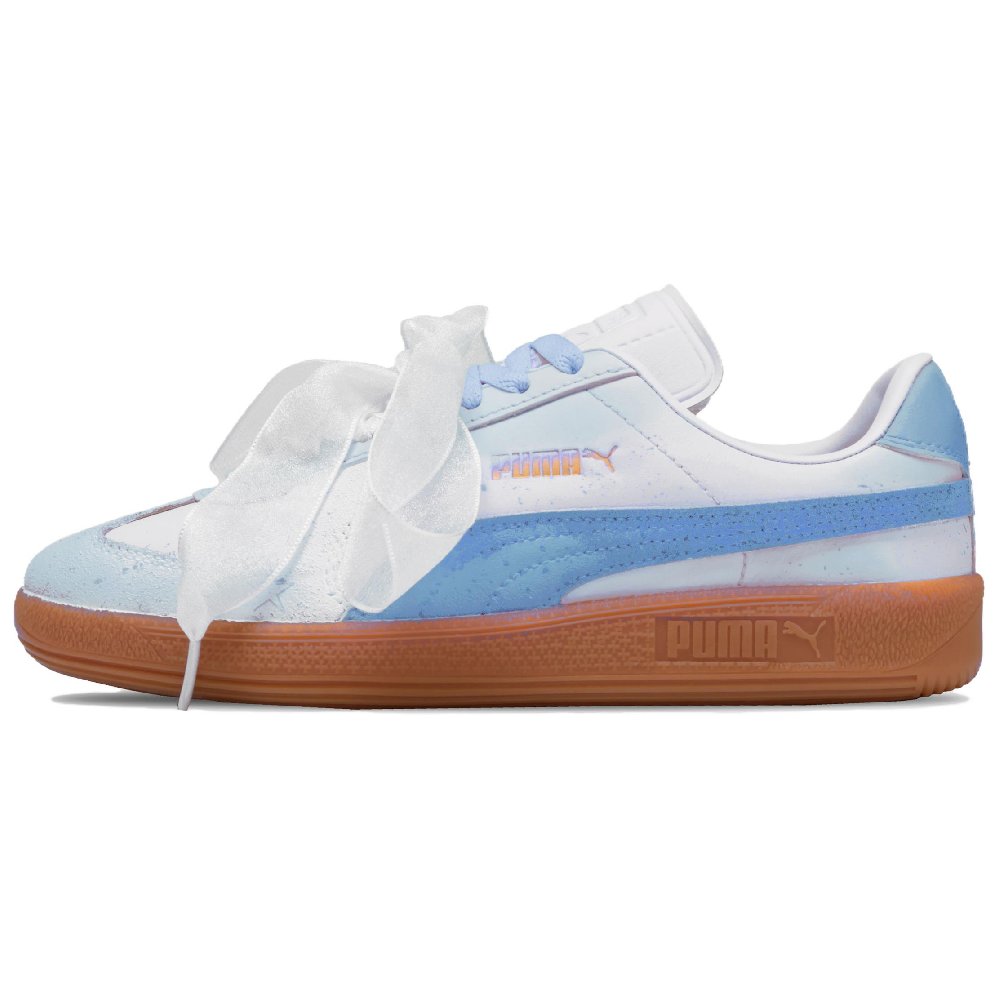 PUMA Army Trainer Funi Tide Leap Cushioning, Wear Resistant Low Top Skateboard Shoes Unisex Blue White