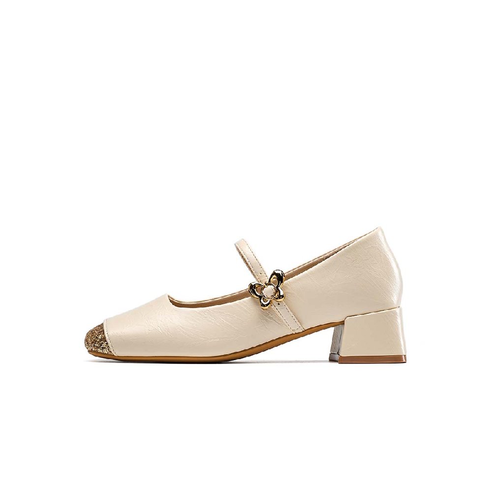 EBLAN Mary Jane Shoes Women's Beige