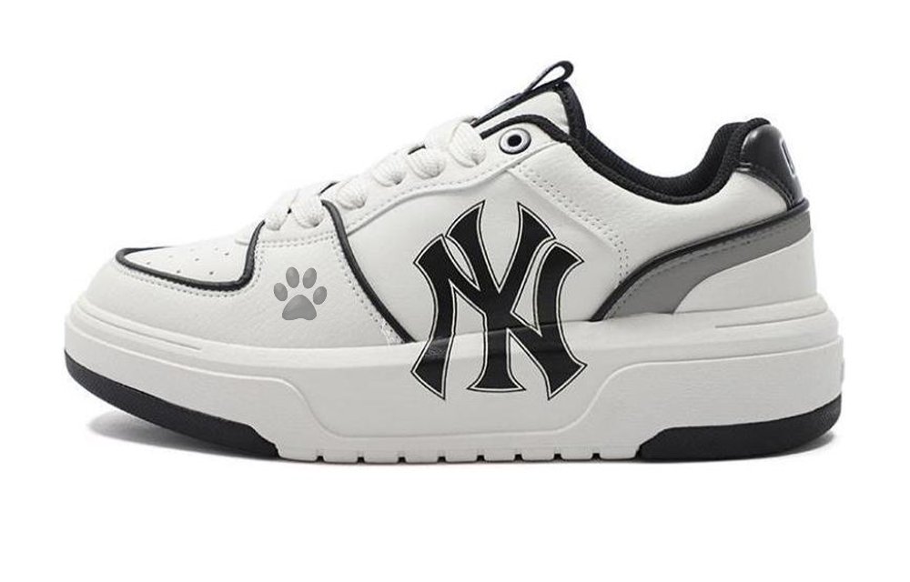 MLB Chunky Liner Little Cat Paw Abrasion Resistant Low Top Skateboard Shoes Unisex Gray