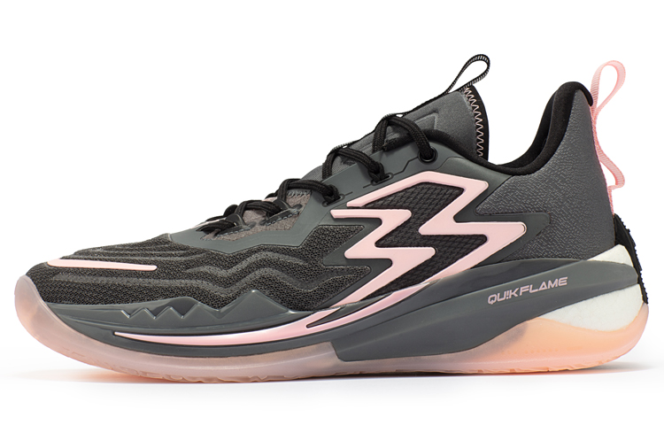 361° Big3 3.0 Pro Cushioning Wear-Resistant Low-Top Basketball Shoes Smoke Gray