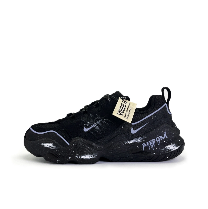 Nike Tech Hera Freedom Avant Garde Cushioning Abrasion Resistant Breathable Low top Casual Shoes Unisex Black