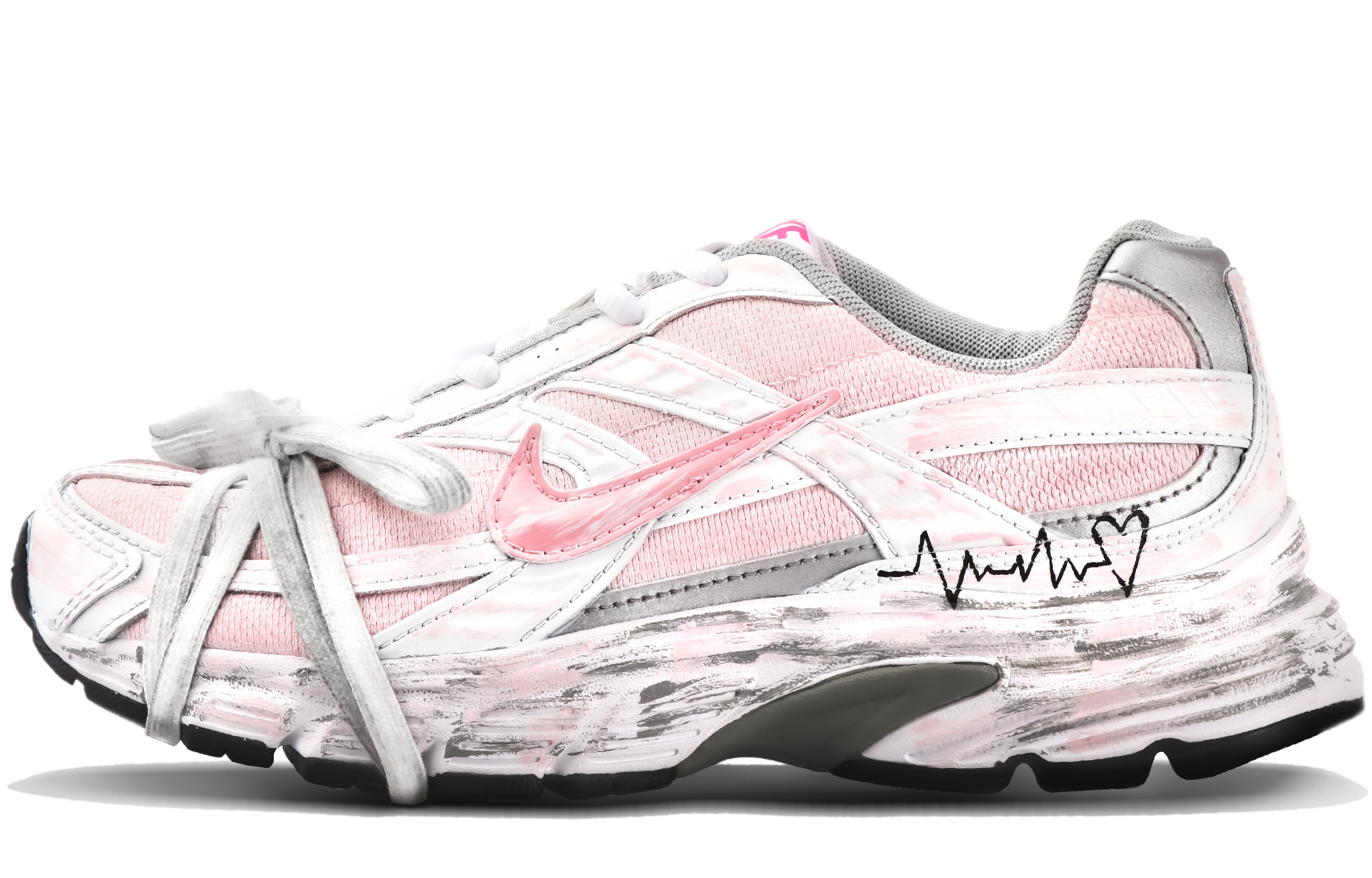 Nike Initiator Anti Slip Wear Resistant Low Top Running Shoes Women's White Pink купить в интернет-магазине Yoocart с быстрой доставкой по России.