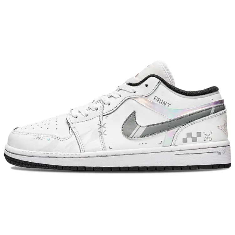 Nike Dunk Free Panda, Printed Collection Abrasion Resistant Low top Skateboard Shoes Unisex White Gray