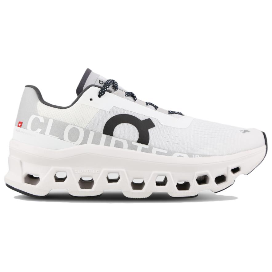 On Running CloudmOnster White Black Women's