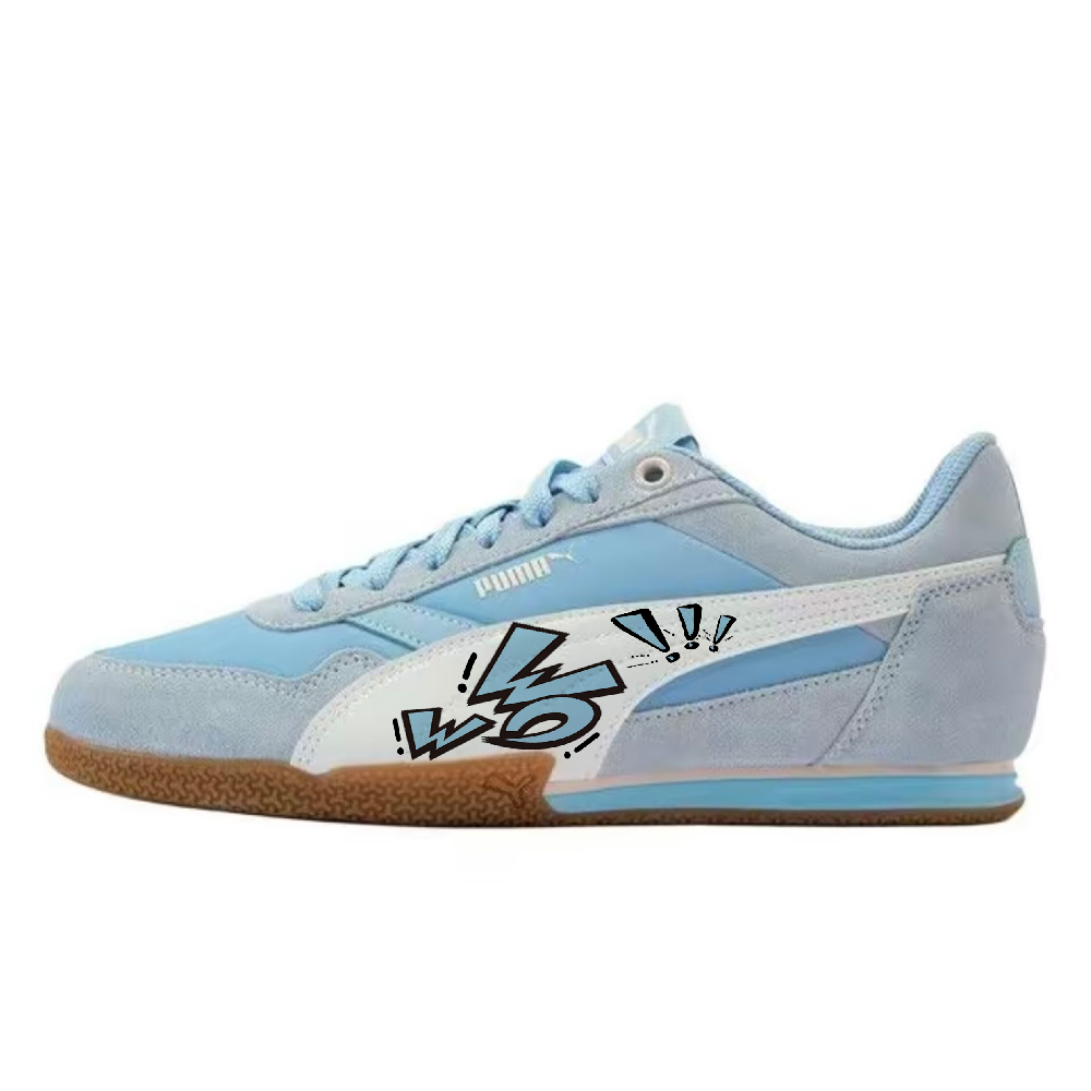 PUMA BELLA DONNA Cool Symbol Shock Absorbers Low Top Skateboard Shoes Women's Blue
