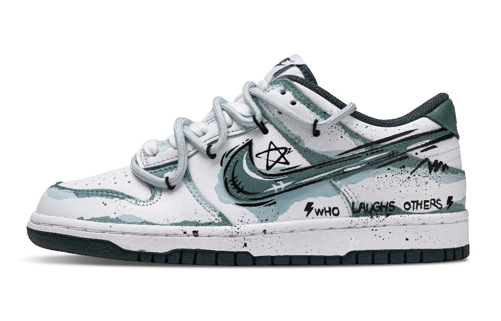 Nike Dunk Starry Sea Entry Slip Resistant, Balance, Lightweight Low Top Skateboard Shoes Unisex Green