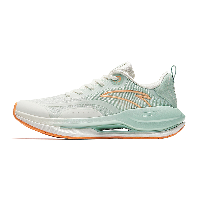 Anta Running Collection Wear-Resistant Slip-Resistant Low-Top Casual Running Shoes Women's White Green