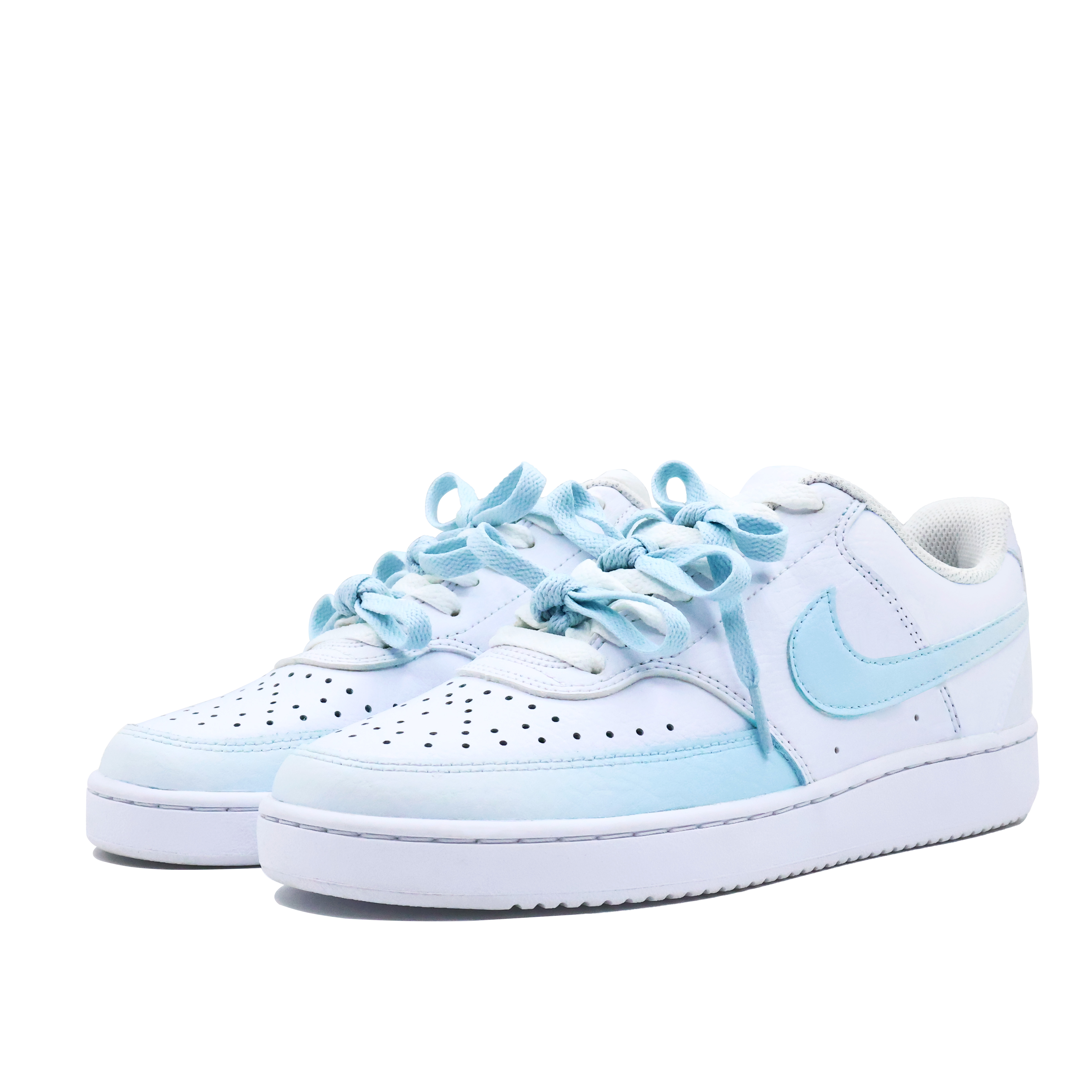 Nike Court Vision Cushioning Wear Resistant Low Top Skateboard Shoes Women's Light Blue купить в интернет-магазине Yoocart с быстрой доставкой по России.