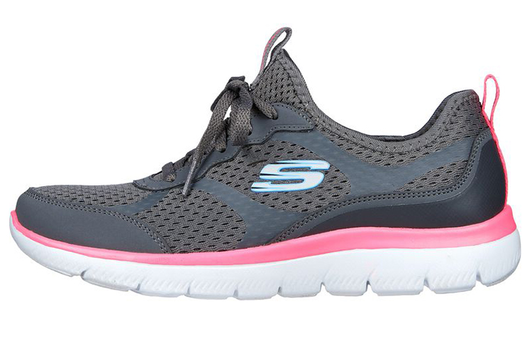 Skechers Summits Free Classics Low Top Casual Shoes Women's Charcoal Gray