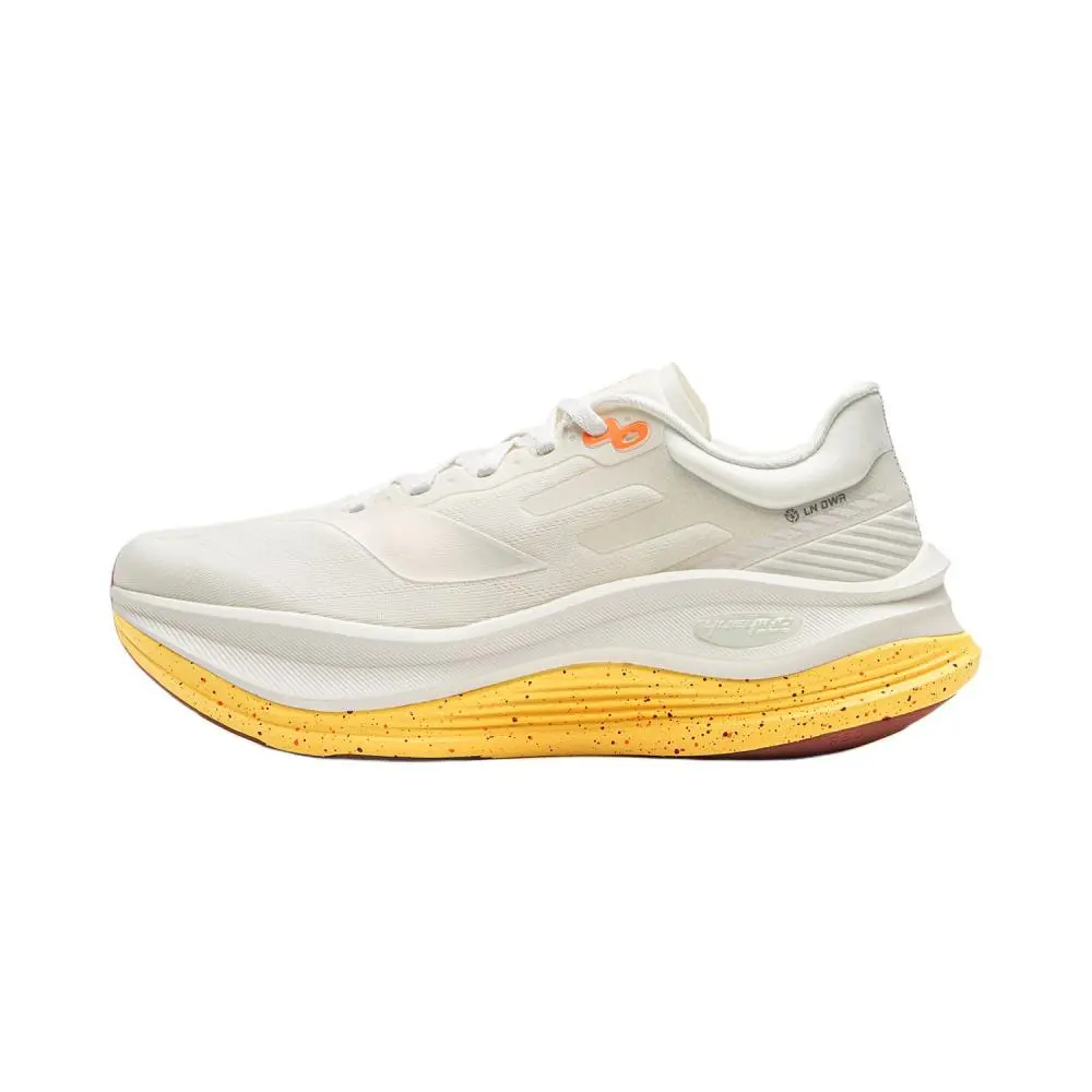 LiNing Yueying 5 Pro Cushioning, Wear Resistant Low top Casual Running Shoes Women's Ivory