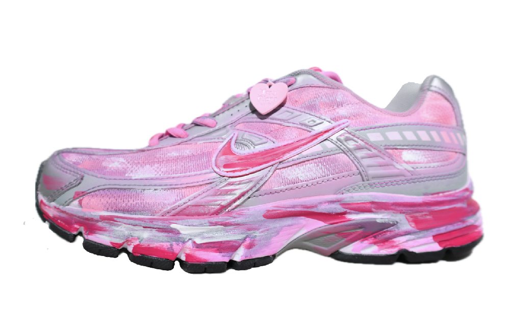 Nike Initiator Anti-Slip Wear-Resistant Breathable Lightweight Low-Top Casual Running Shoes Women's Pink
