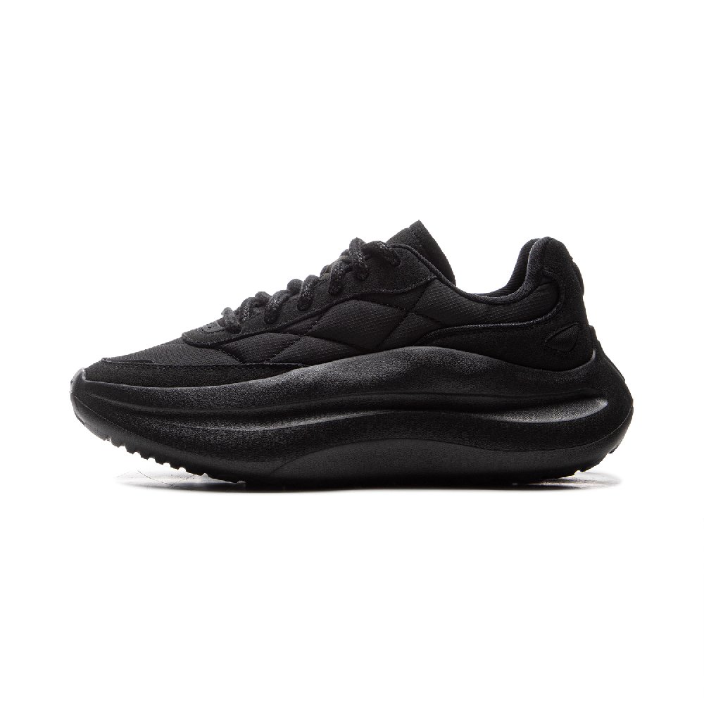 LiNing Cloud Wave Lace Cushioning, Slip Resistant, And Abrasion Resistant Low Top Casual Shoes Women's Black