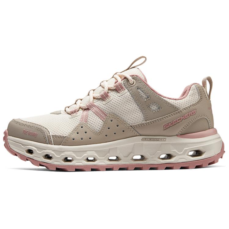 Skechers Cushioning Wear-Resistant Low-Top Hiking/Trekking Shoes Women's Beige Brown
